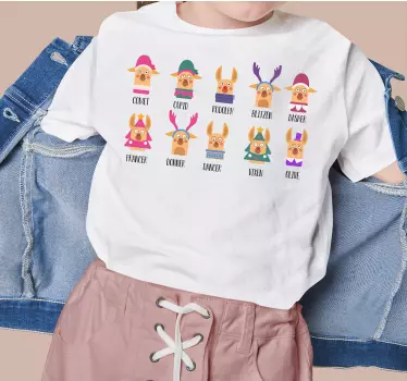 Rendier karakters t-shirt vaders en zonen - TenStickers
