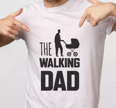 T-shirt vaders en zonen de wandelende papa - TenStickers