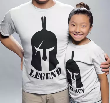 T-shirt vaders en zonen legendarische vader dochter - TenStickers