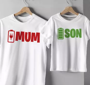 T-shirt vaders en zonen moeder en zoon - TenStickers
