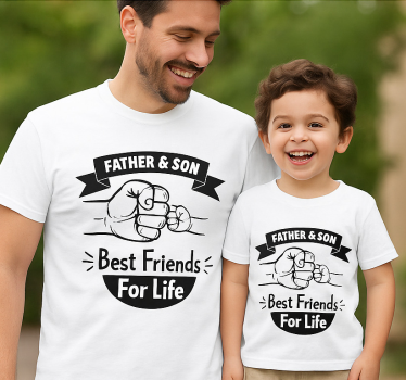 T-shirt vaders en zonen paternal fist-bump - TenStickers