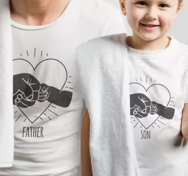 T-shirt vaders en zonen vader zoon verbondenheid - TenStickers