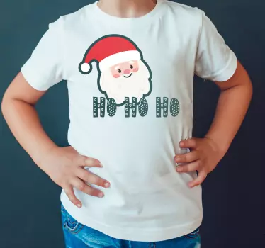 T-shirt vaders en zonen vrolijke kerstman blijdschap - TenStickers