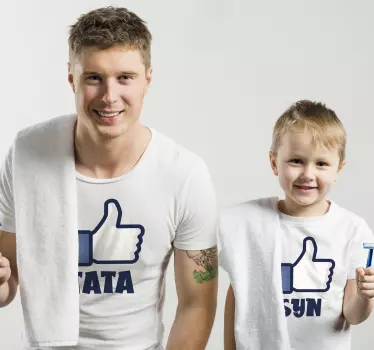 T-shirt vaders en zonen zoals vader zoals zoon - TenStickers