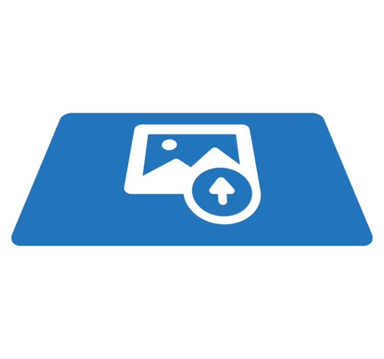 Gepersonaliseerde afbeelding vinyl tapijt met naam - TenStickers