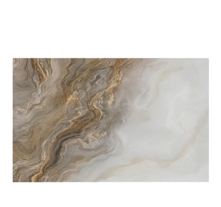 Taupe onyx-effect marmeren vinyl tapijt - TenStickers