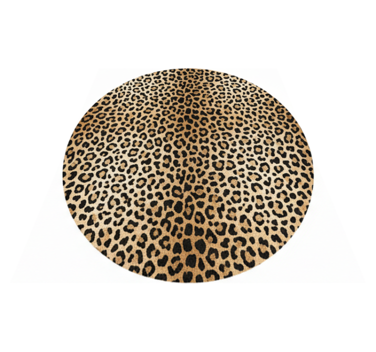 Vinyl tapijt woonkamer panterprint - TenStickers