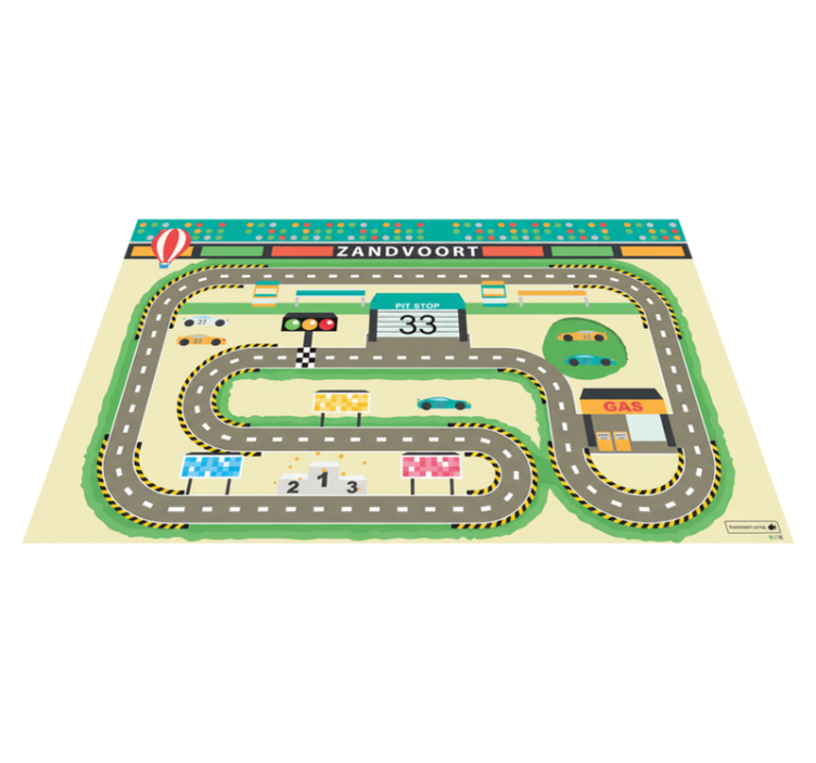 Vinyl tapijt snelwegen zandvoort circuit max verstappen - TenStickers