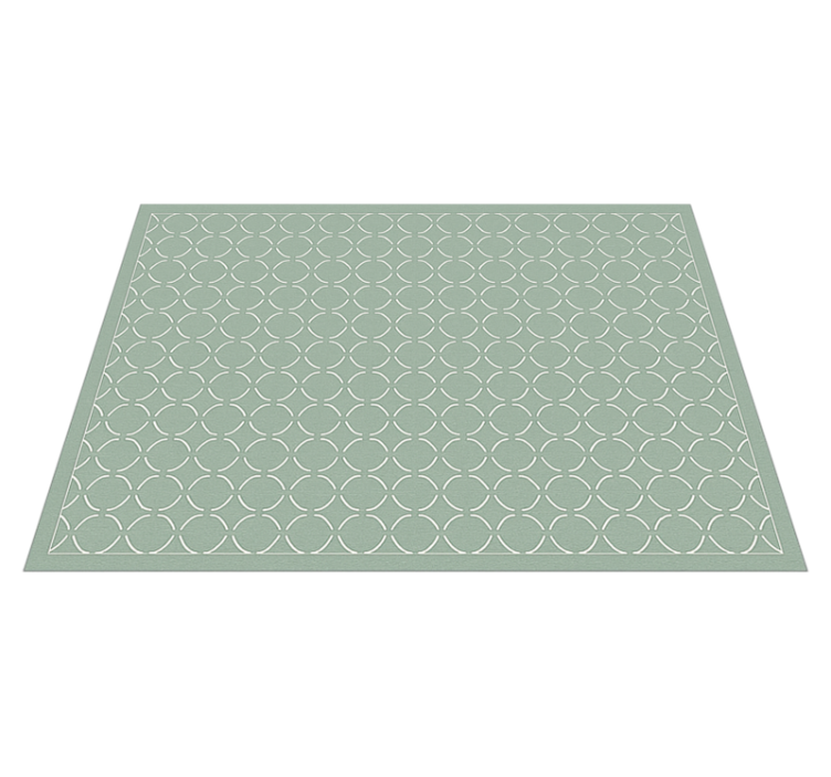 Vinyl tapijt keuken gemuteerd celadon ruitpatroon - TenStickers