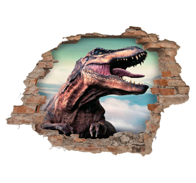 Dieren vinyl tapijt realistische 3d t-rex - TenStickers