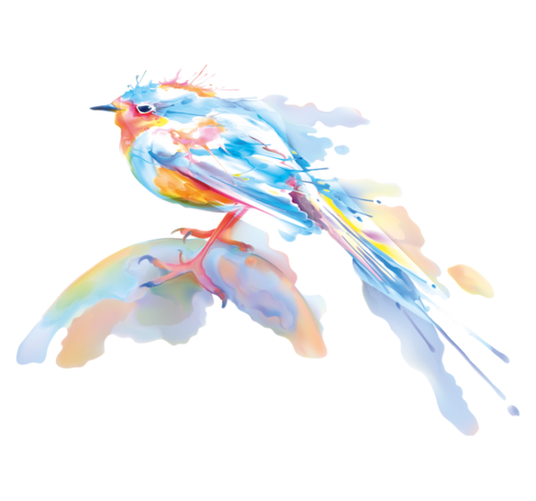 Dieren vinyl tapijt vogelspetters - TenStickers