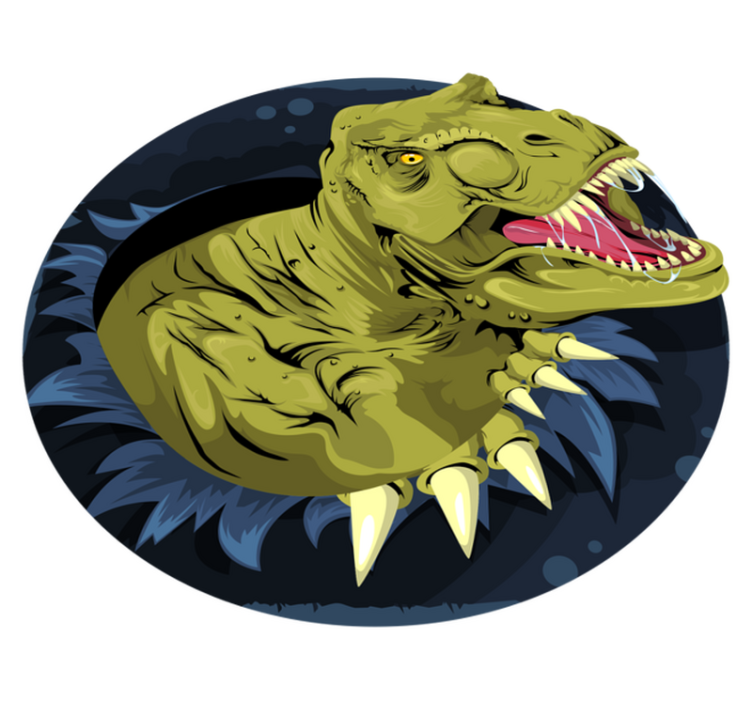 Dieren vinyl tapijt tyrannosaurus rex schedel - TenStickers