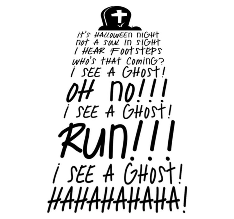 Vinyl tapijt halloween populaire muziek - TenStickers