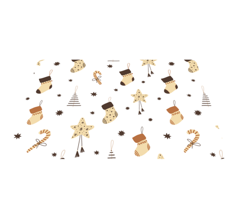 Vinyl tapijt kerstmis glinsterend patroon - TenStickers