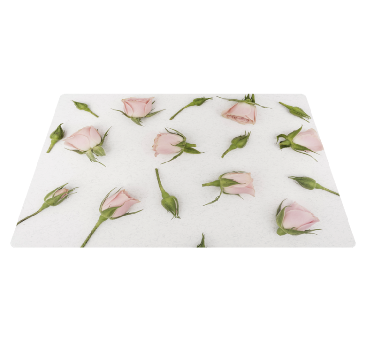 Vinyl tapijt bloemen en planten romantische lentebloem - TenStickers