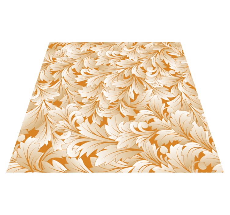 Vinyl tapijt bloemen en planten elegant bloemenpatroon - TenStickers