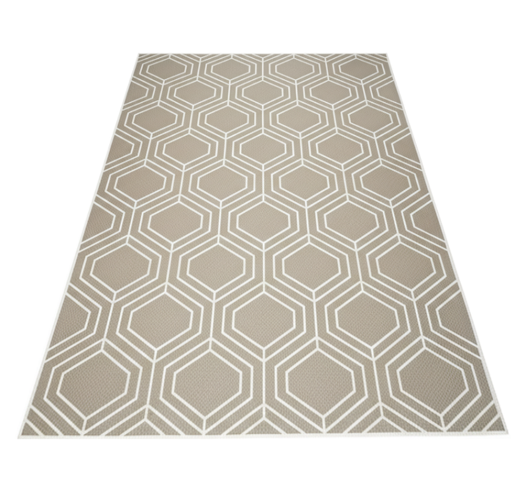 Vinyl tapijt geometrisch honingraat patroon - TenStickers