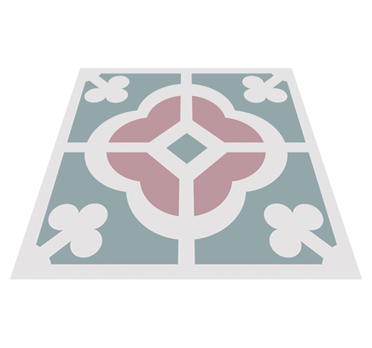 Vinyl tapijt keuken met bloemenhydraulisch design - TenStickers