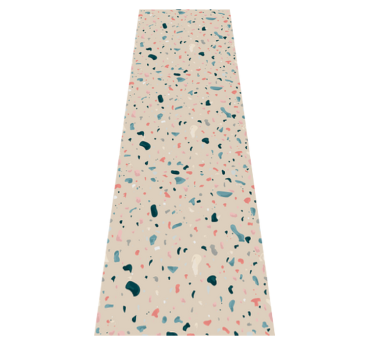 Vinyl tapijt keuken handgeschilderd terrazzo patroon - TenStickers