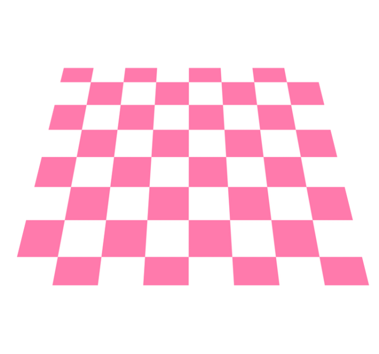 Vinyl tapijt keuken roze geruit - TenStickers