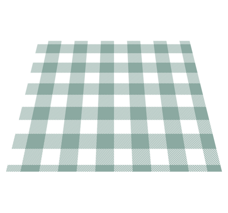 Vinyl tapijt keuken groen tartan - TenStickers