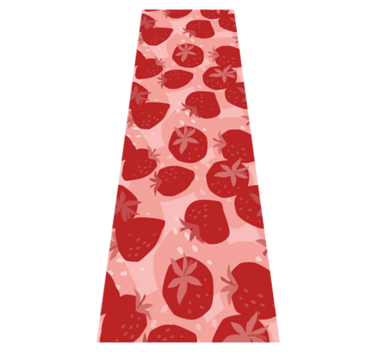 Vinyl tapijt keuken abstract naadloze rode aardbeien - TenStickers