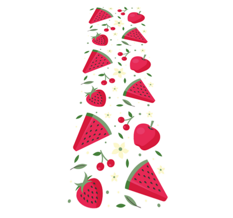 Vinyl tapijt keuken met verschillende fruitpatronen - TenStickers