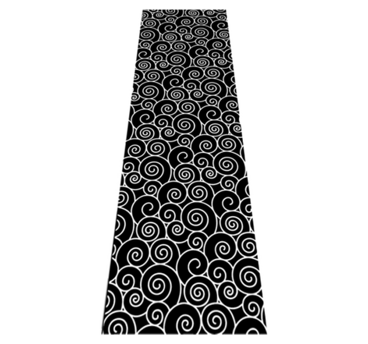 Vinyl tapijt badkamer cirkels en golven - TenStickers