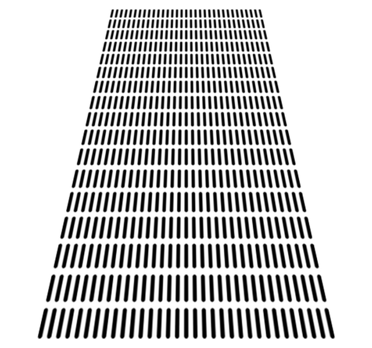 Vinyl tapijt badkamer minimalistische lijnen - TenStickers