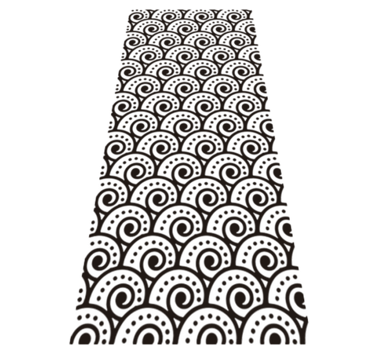Vinyl tapijt badkamer met tsunami effect - TenStickers