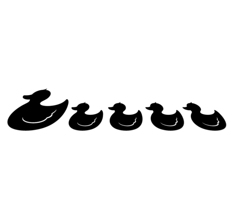 Vinyl tapijt badkamer gummy duck - TenStickers