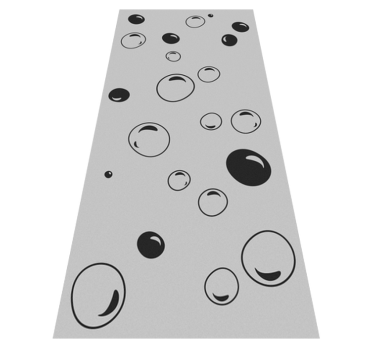 Vinyl tapijt badkamer bubbles douche - TenStickers
