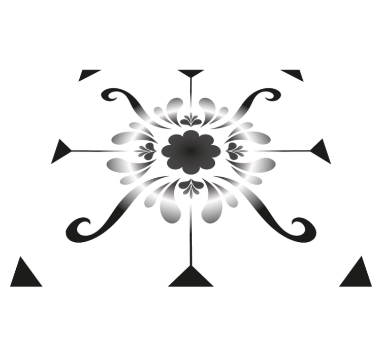 Vinyl tapijt badkamer met tegelpatroon - TenStickers