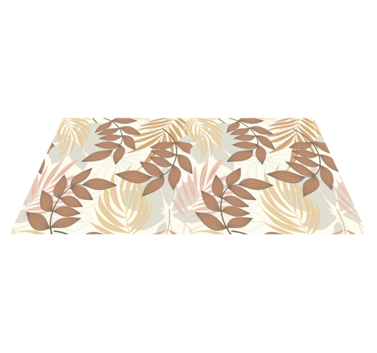 Vinyl tapijt bloemen en planten elegante blad inspiratie - TenStickers