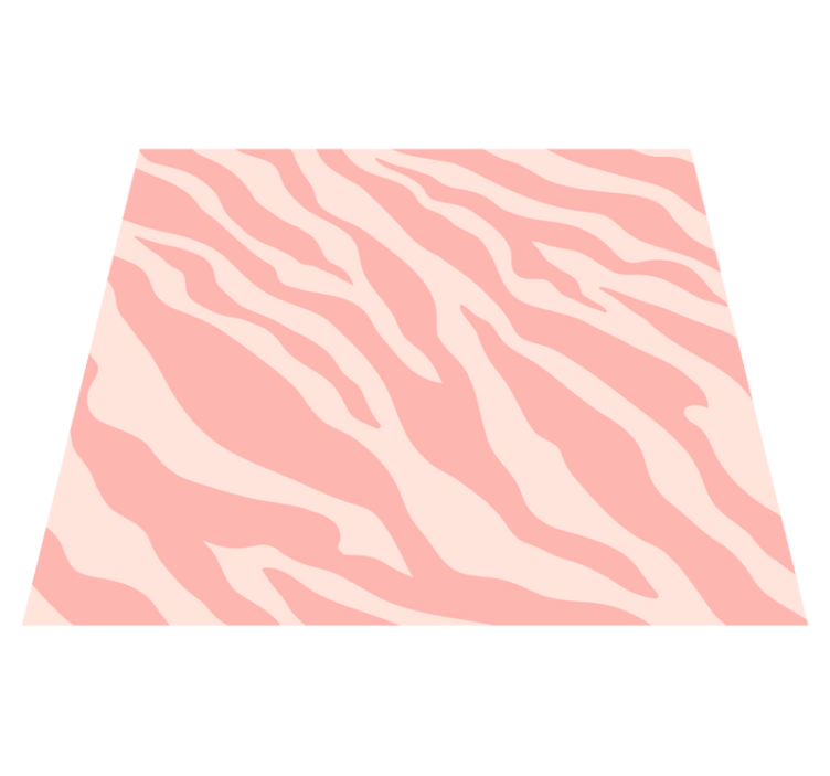 Vinyl vloerkleed dierenprint roze zebra print - TenStickers