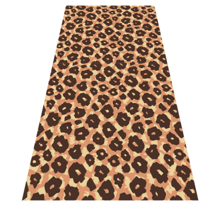 Vinyl vloerkleed dierenprint fluweelachtige leopardimitatie - TenStickers