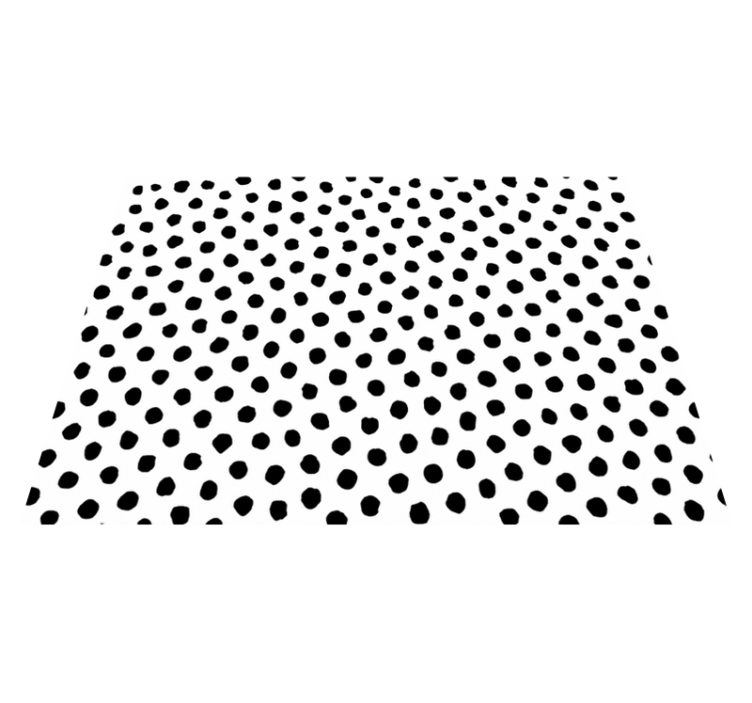 Vinyl vloerkleed dierenprint zwart-witte dalmata - TenStickers