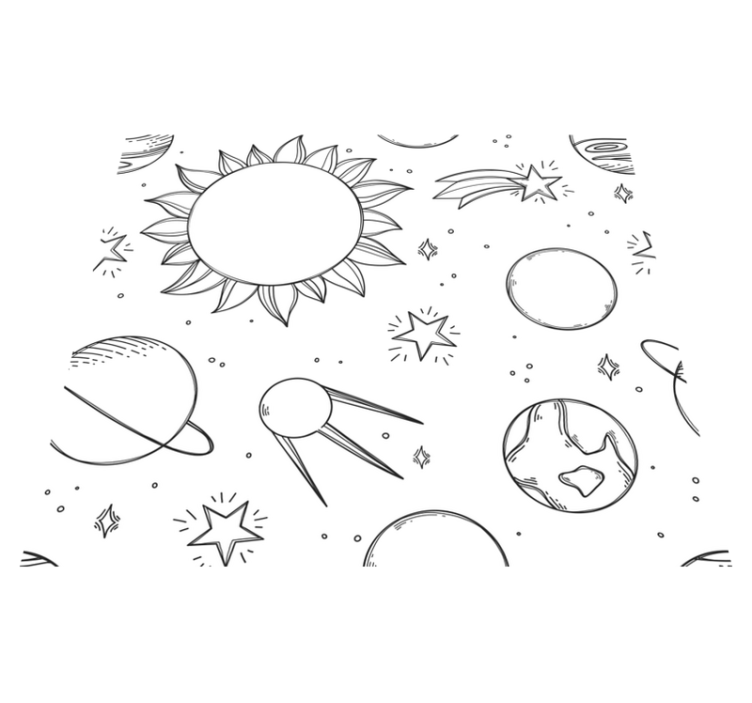 Vinyl tapijt sterren voor kinderen - TenStickers