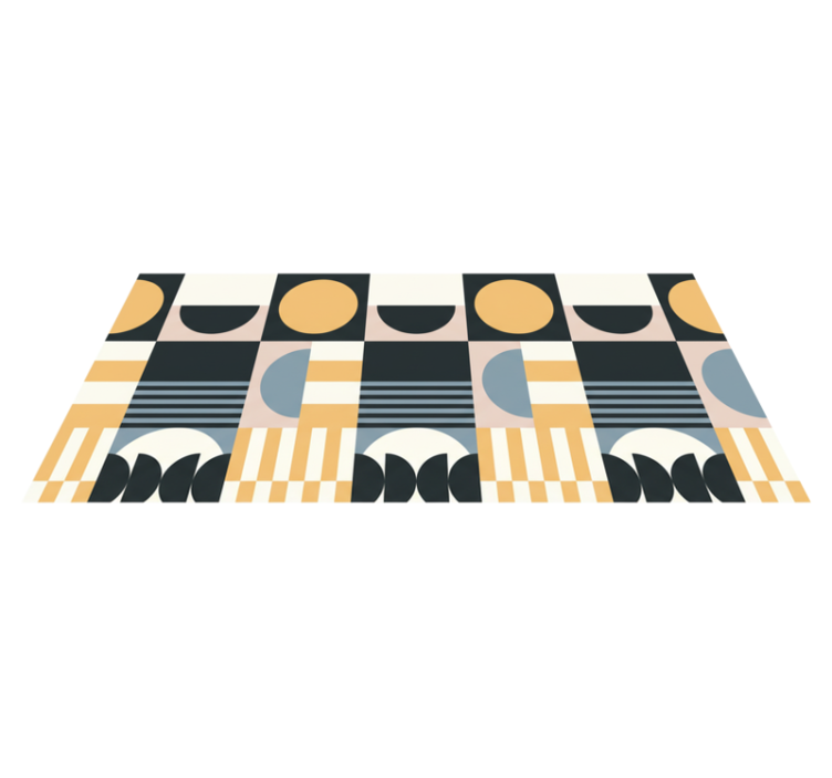 Vinyl tapijt woonkamer abstract modern patroon - TenStickers