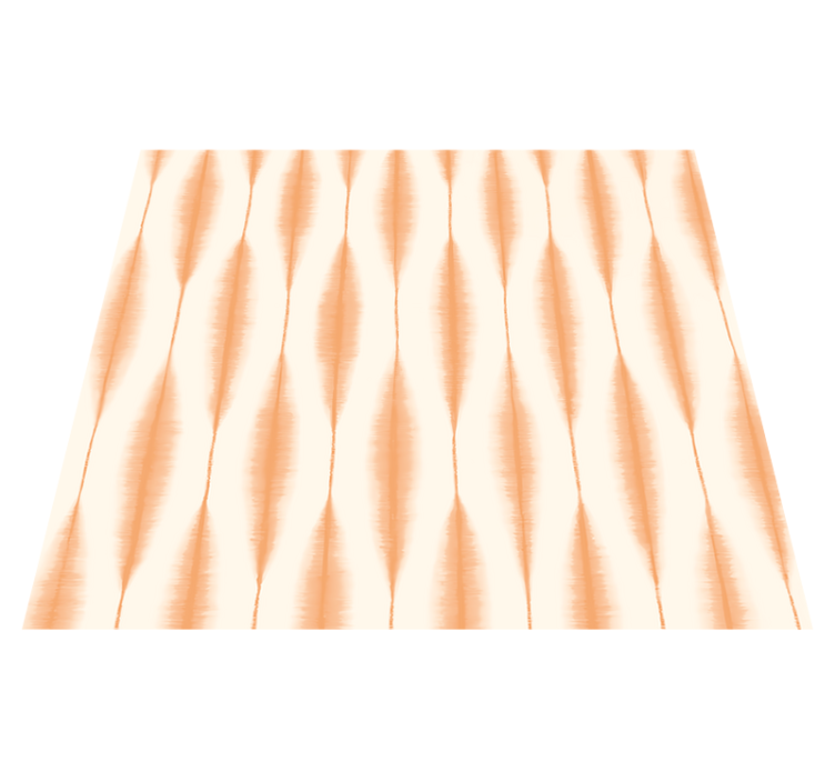 Vinyl tapijt geometrisch ikat kasuri oranje - TenStickers