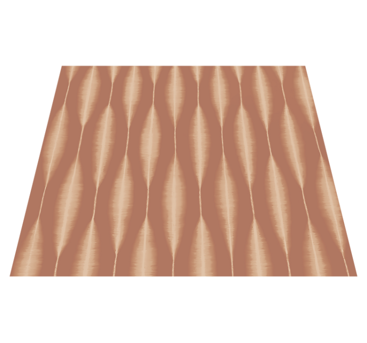 Vinyl tapijt geometrisch ikat kasuri mocha mousse - TenStickers