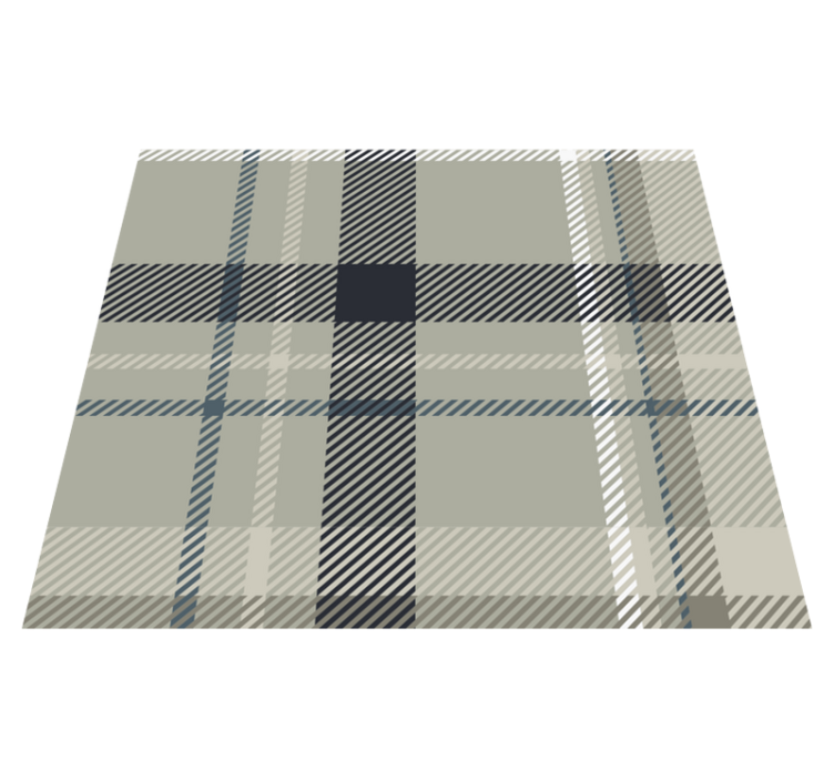 Vinyl tapijt geometrisch grijs flanel - TenStickers