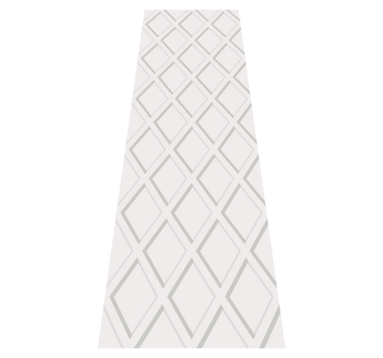 Vinyl tapijt geometrisch 3d ruit hamptons patroon - TenStickers
