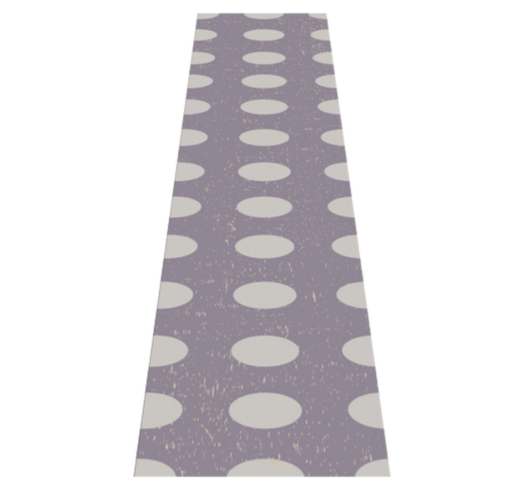 Vinyl tapijt geometrisch grijze en paarse cirkels - TenStickers
