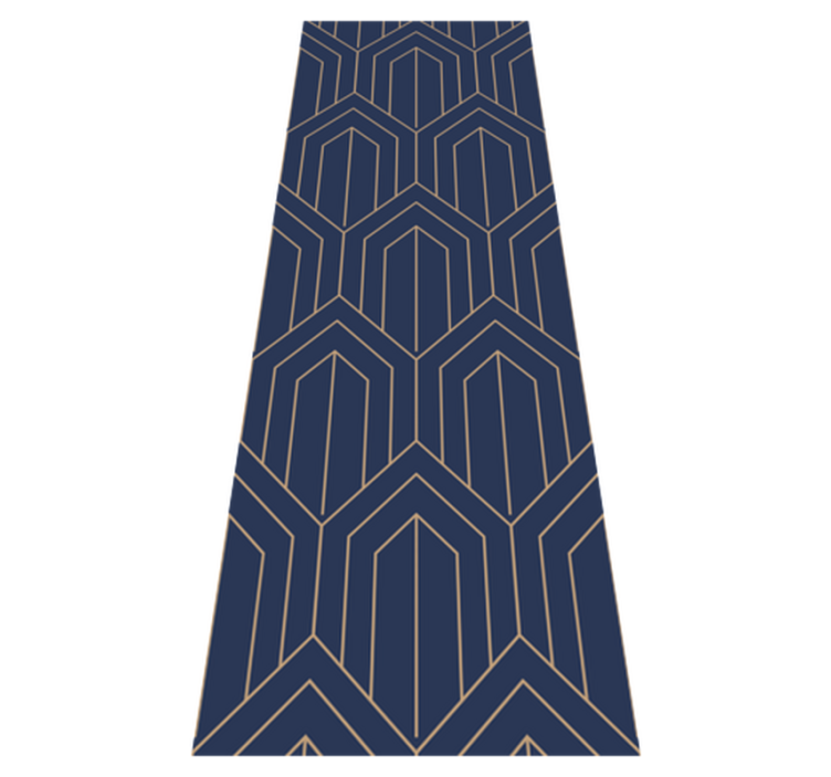 Vinyl tapijt geometrisch kayla metallic - TenStickers