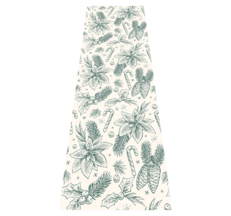 Vinyl tapijt kerstmis handgetekende cadeaus patroon - TenStickers