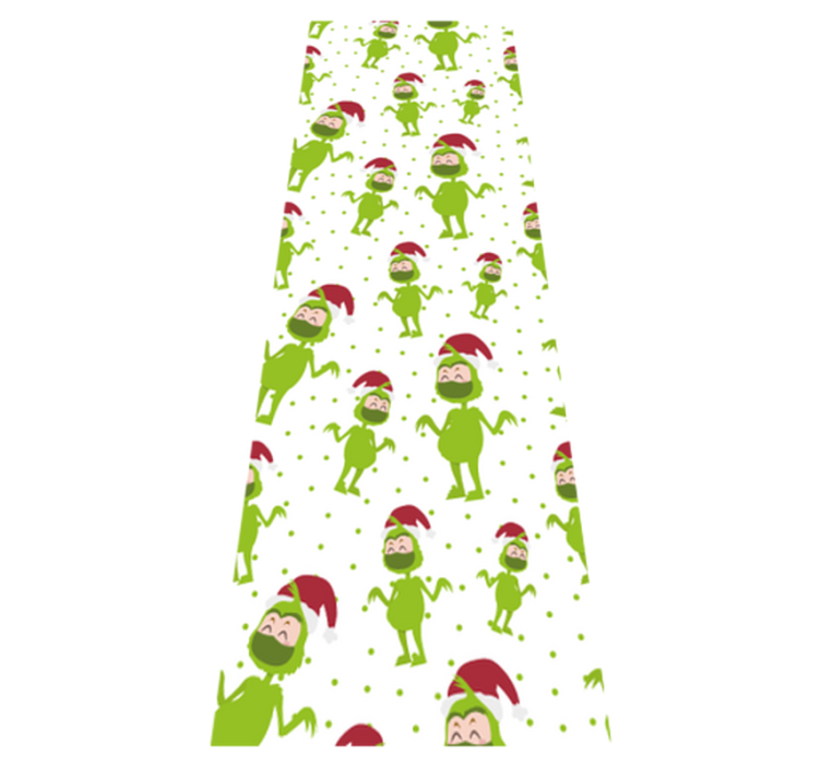 Vinyl tapijt kerstmis vrolijke kerst met masker - TenStickers