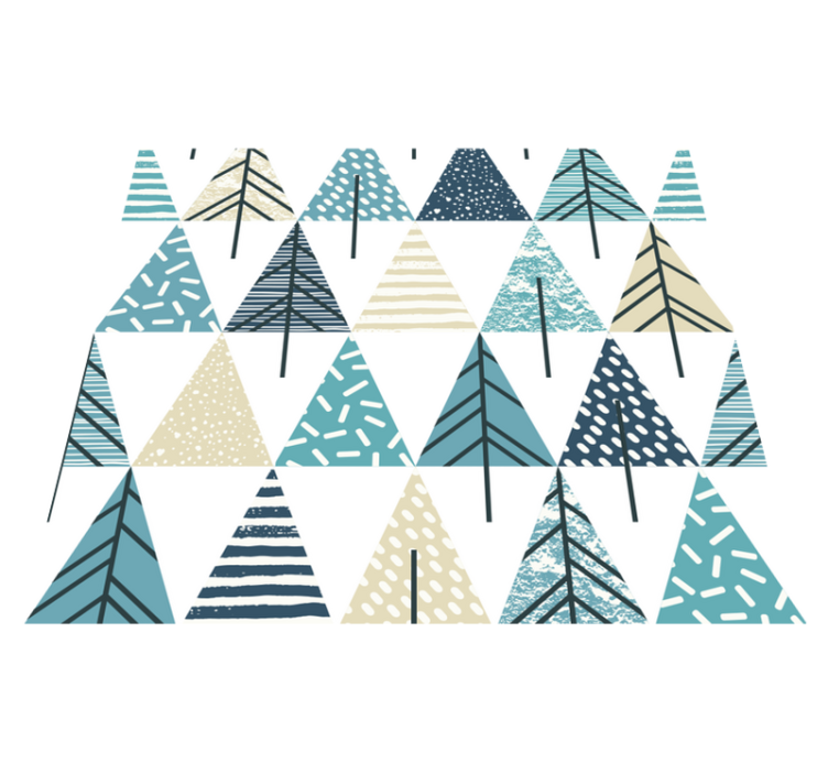 Vinyl tapijt slaapkamer nordic patroon - TenStickers