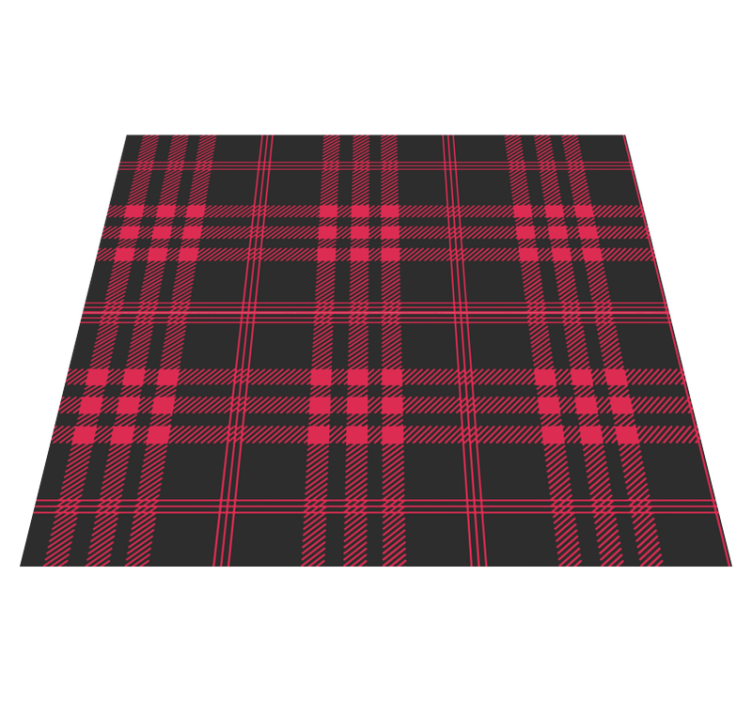 Vinyl tapijt slaapkamer kerst tartan patroon - TenStickers