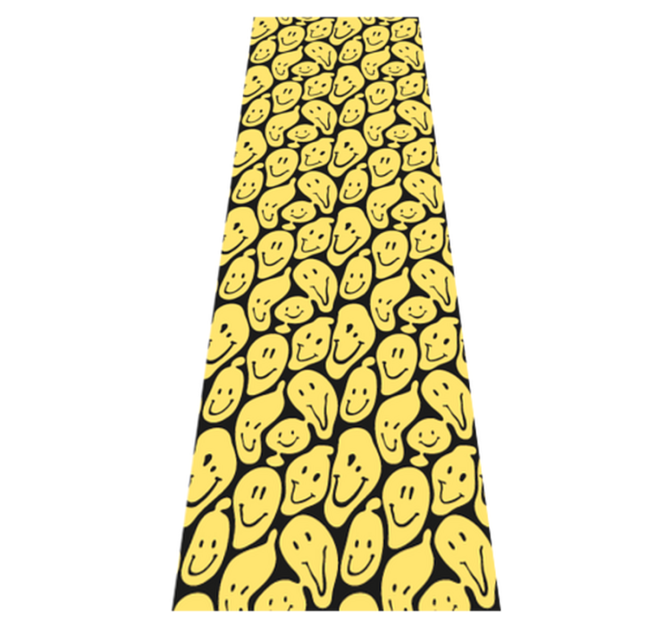 Vinyl tapijt slaapkamer graffiti smiley gezichten - TenStickers